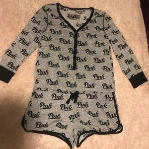 PINK VS sleep romper